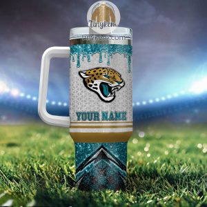Jacksonville Jaguars Personalized 40Oz Tumbler With Glitter Printed Style2B3 9xWS0