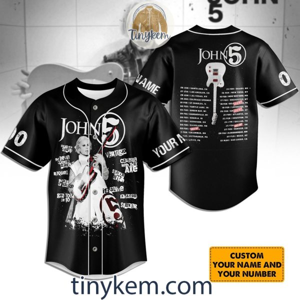 John 5 Tour Customized Baseball Jersey