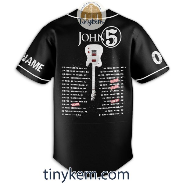 John 5 Tour Customized Baseball Jersey