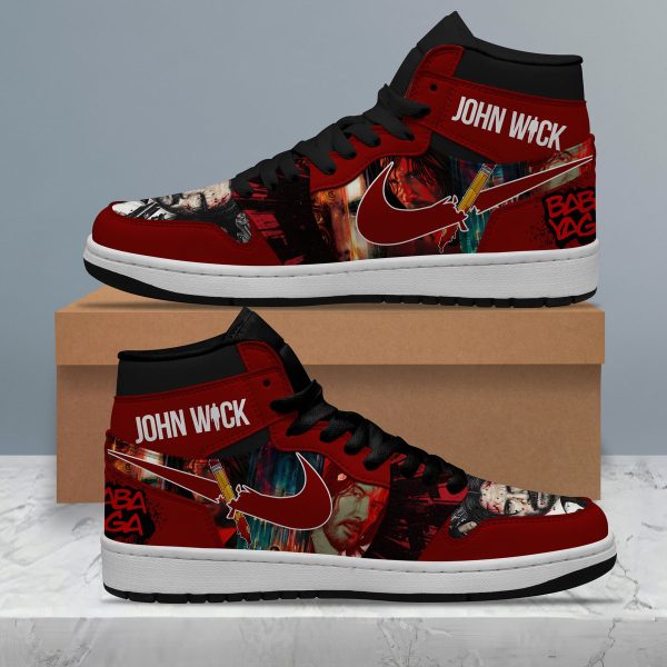 John Wick Air Jordan 1 High Top Shoes