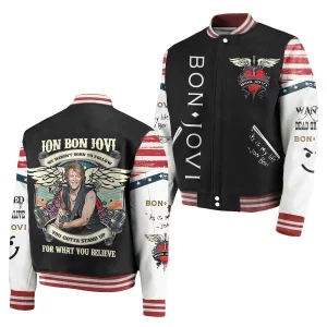 Bon Jovi Customized Baseball Jacket