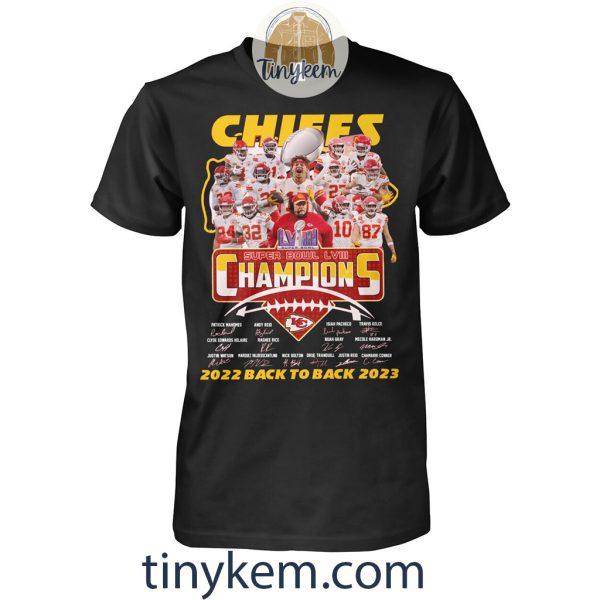 KC Chiefs Back2back Champions 2022-2023 Shirt