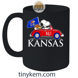 Kansas Basketball With Snoopy Driving Car Tshirt2B5 JTFaW