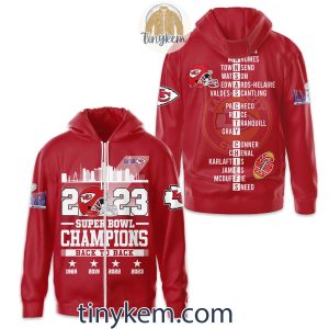 Kansas City Chiefs Back2back Champions All Over Print Tshirt Hoodie Sweatshirt2B12 SYfdz
