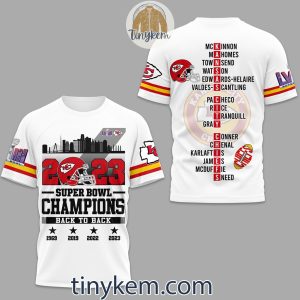 Kansas City Chiefs Back2back Champions All Over Print Tshirt Hoodie Sweatshirt2B3 pqEz8