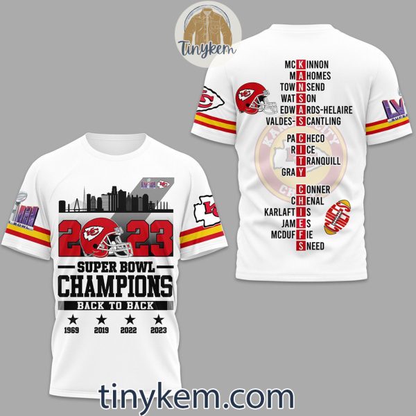 Kansas City Chiefs Back2back Champions All Over Print Tshirt, Hoodie, Sweatshirt