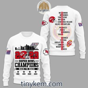 Kansas City Chiefs Back2back Champions All Over Print Tshirt Hoodie Sweatshirt2B5 qycNS