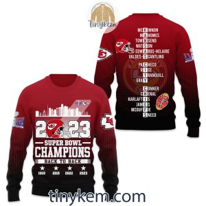 Kansas City Chiefs Back2back Champions All Over Print Tshirt Hoodie Sweatshirt2B7 l6kvk