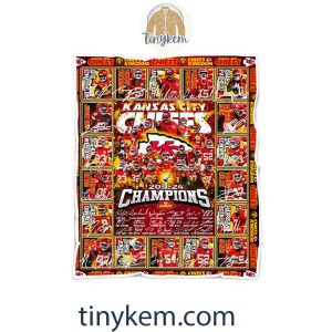 Kansas City Chiefs Champions Super Bowl 2024 Quilt Blanket