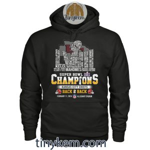 Kansas City Chiefs Super Bowl Back2back Champions Tshirt Two Side Printed2B4 9jiiz