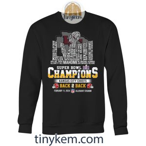 Kansas City Chiefs Super Bowl Back2back Champions Tshirt Two Side Printed2B6 X3C0E