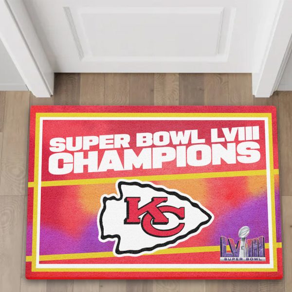 Kansas City Chiefs Super Bowl LVIII Champions Doormat