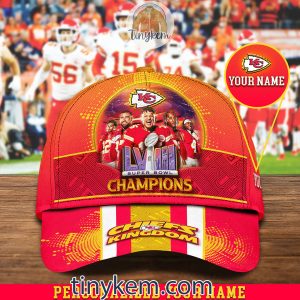 Kansas City Chiefs Super Bowl LVIII Champions Personalized Classic Cap