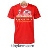 KC Chiefs 2023 Super Bowl Champions With Snoopy Driving Car Tshirt