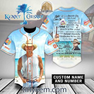 Kenny Chesney Customized Baseball Jersey