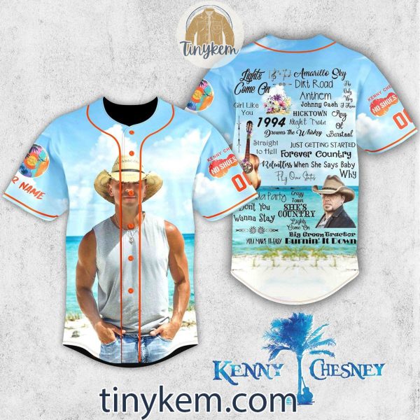 Kenny Chesney Customized Baseball Jersey