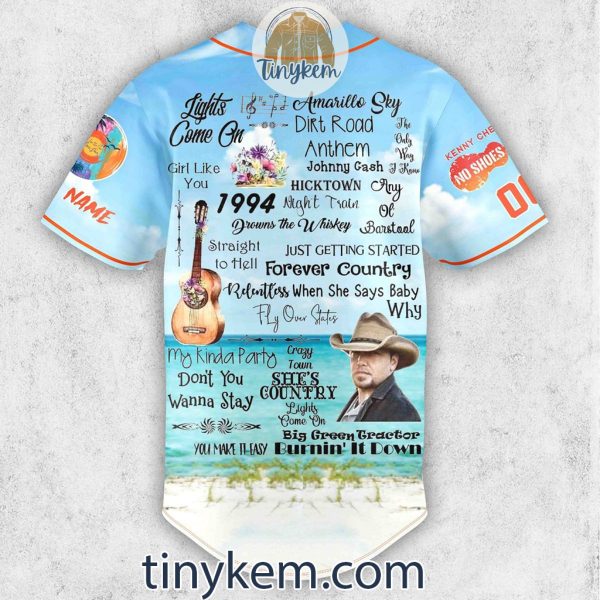 Kenny Chesney Customized Baseball Jersey