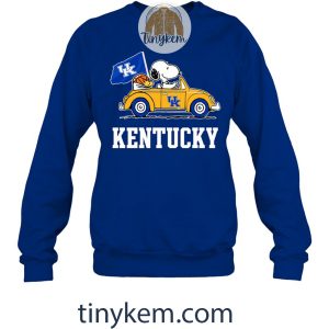 Kentucky Basketball With Snoopy Driving Car Tshirt2B3 YORZn