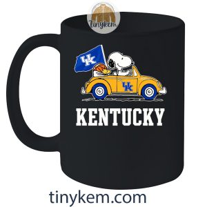 Kentucky Basketball With Snoopy Driving Car Tshirt2B5 YEFdr