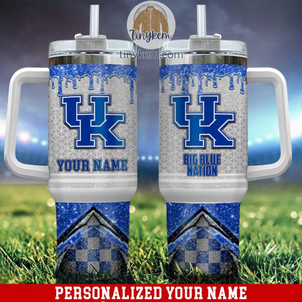 Kentucky Wildcats Customized 40oz Tumbler With Glitter Printed Style