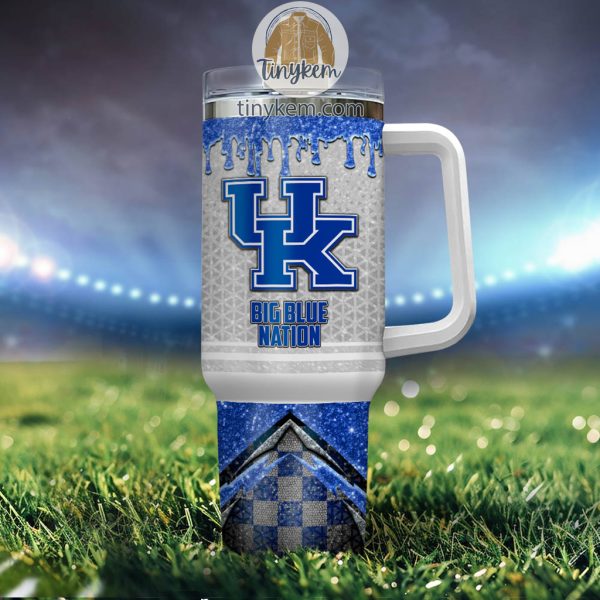 Kentucky Wildcats Customized 40oz Tumbler With Glitter Printed Style