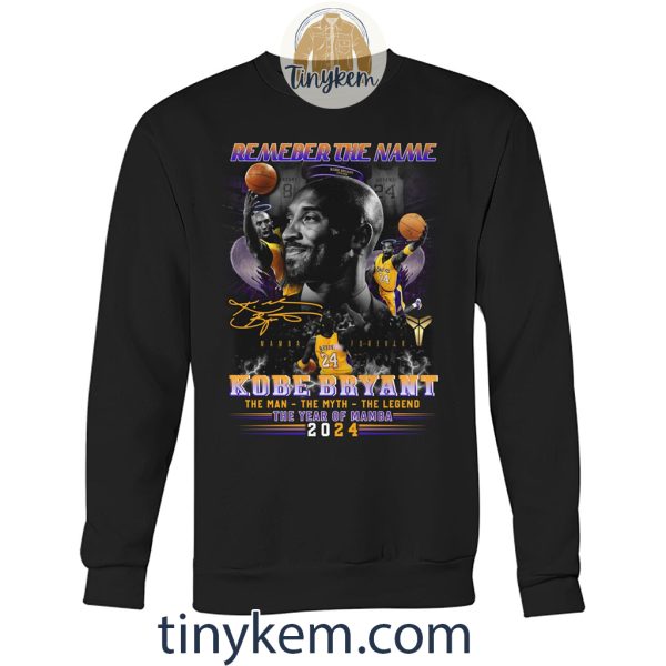 Kobe Bryan Remember Shirt: The Year Of Mamba 2024