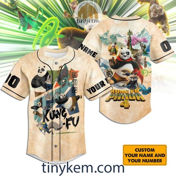 Kungfu Panda 4 Customized Baseball Jersey