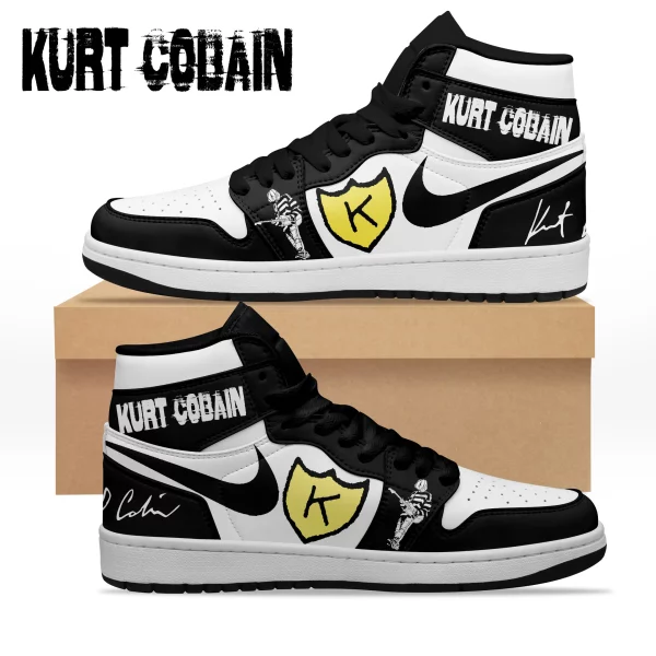 Kurt Cobain Air Jordan 1 High Top Shoes