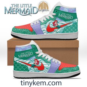 The Little Mermaid Air Jordan 1 High Top Shoes
