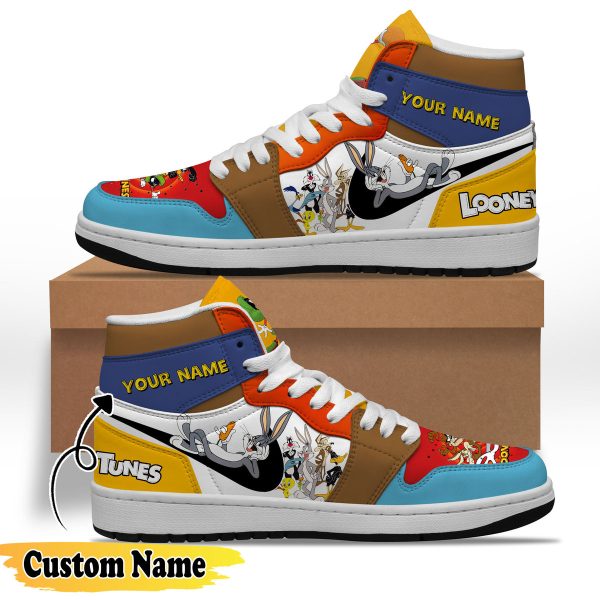 Looney Tunes Custom Name Air Jordan 1 High Top Shoes