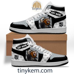 Los Angeles Kings With Team Mascot Customized Air Jordan 1 Sneaker