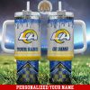 Los Angeles Chargers Personalized 40Oz Tumbler With Glitter Printed Style