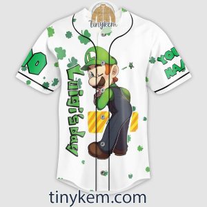 Luigi ST Patrick Day Customized Baseball Jersey
