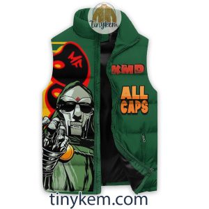 MF Doom Green Puffer Sleeveless Jacket2B3 PoHPi