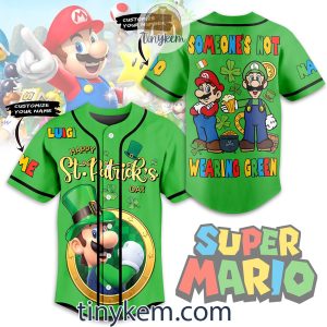 Mario And Luigi Customized Baseball Jersey: Gift For St Patrick day