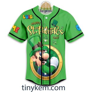 Mario And Luigi Customized Baseball Jersey Gift For St Patrick day2B2 Bf7Fy