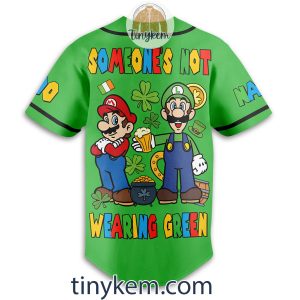 Mario And Luigi Customized Baseball Jersey Gift For St Patrick day2B3 4jCwC