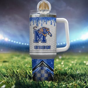 Memphis Tigers Customized 40oz Tumbler With Glitter Printed Style2B4 55IV1