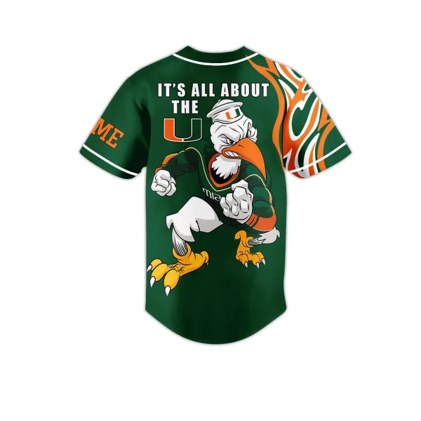 Miami Hurricanes Customized Baseball Jersey: It’s All About The U