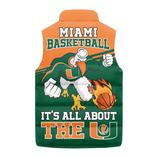 Miami Hurricanes Puffer Sleeveless Jacket: All About The U