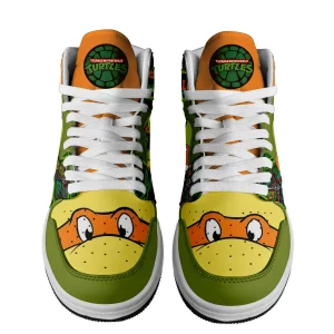 Michelangelo Ninja Turtle Air Jordan 1 High Top Shoes