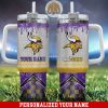 New England Patriots Personalized 40Oz Tumbler With Glitter Printed Style