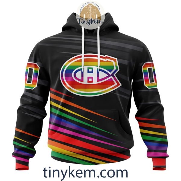 Montreal Canadiens With LGBT Pride Design Tshirt, Hoodie, Sweatshirt