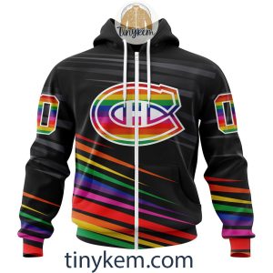 Montreal Canadiens With LGBT Pride Design Tshirt Hoodie Sweatshirt2B2 nkN4X