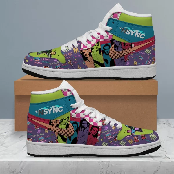 NSYNC Air Jordan 1 High Top Shoes