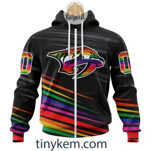 Nashville Predators With LGBT Pride Design Tshirt Hoodie Sweatshirt2B2 tsGvb