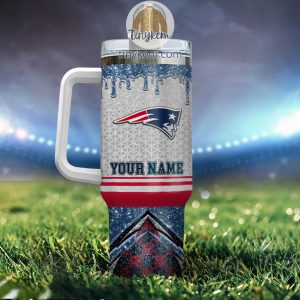 New England Patriots Personalized 40Oz Tumbler With Glitter Printed Style2B3 BB5s2
