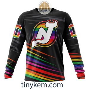 New Jersey Devils With LGBT Pride Design Tshirt Hoodie Sweatshirt2B4 4CVA4