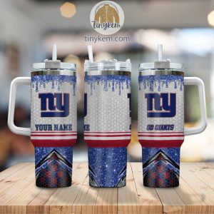 New York Giants Personalized 40Oz Tumbler With Glitter Printed Style2B2 h1h5h