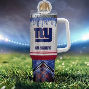 New York Giants Personalized 40Oz Tumbler With Glitter Printed Style2B4 eSaUt